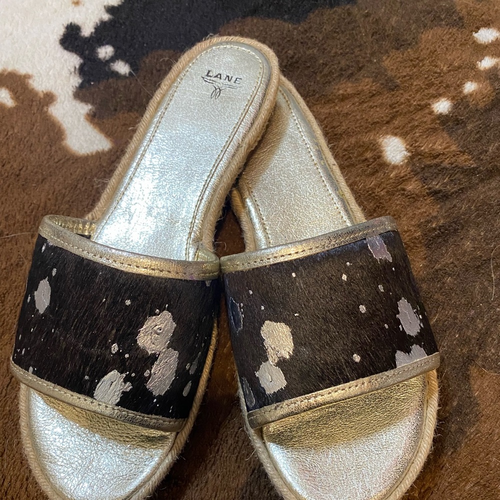 Never worn lane boot slides